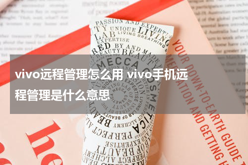 vivo远程管理怎么用 vivo手机远程管理是什么意思