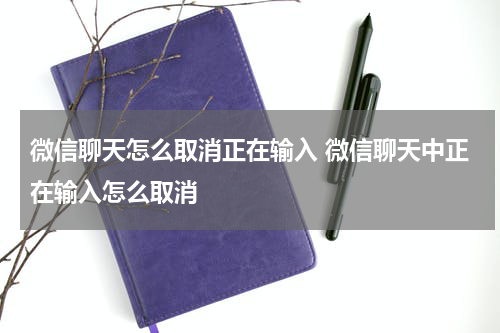 微信聊天怎么取消正在输入 微信聊天中正在输入怎么取消