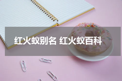 红火蚁别名 红火蚁百科