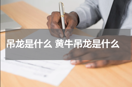 吊龙是什么 黄牛吊龙是什么