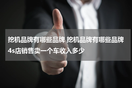 挖机品牌有哪些品牌 挖机品牌有哪些品牌4s店销售卖一个车收入多少