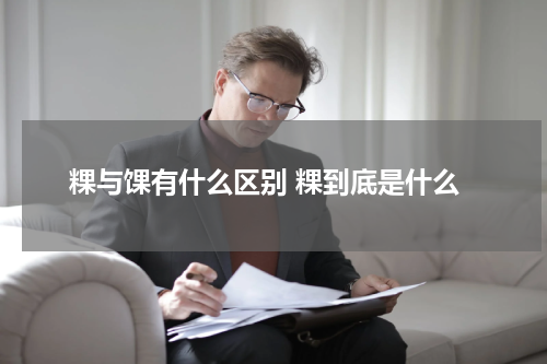粿与馃有什么区别 粿到底是什么