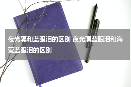 夜光藻和蓝眼泪的区别 夜光藻蓝眼泪和海萤蓝眼泪的区别