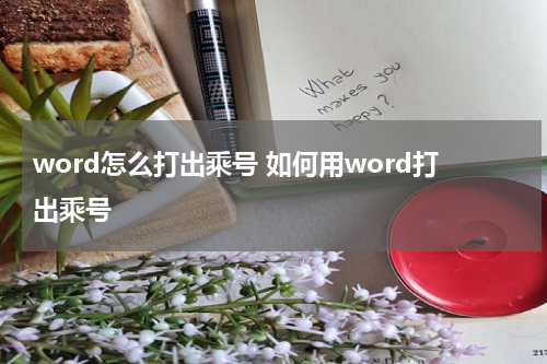 word怎么打出乘号 如何用word打出乘号