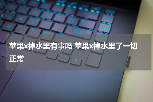 苹果x掉水里有事吗 苹果x掉水里了一切正常