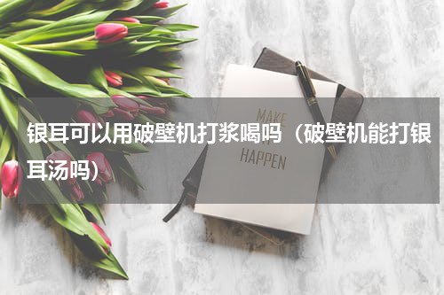 银耳可以用破壁机打浆喝吗（破壁机能打银耳汤吗）