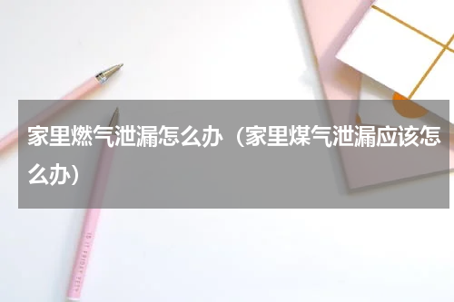 家里燃气泄漏怎么办（家里煤气泄漏应该怎么办）