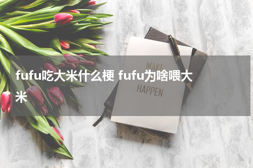 fufu吃大米什么梗 fufu为啥喂大米