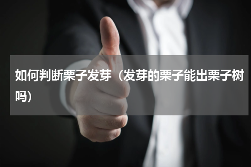 如何判断栗子发芽（发芽的栗子能出栗子树吗）