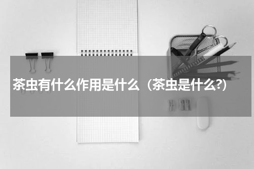 茶虫有什么作用是什么（茶虫是什么?）