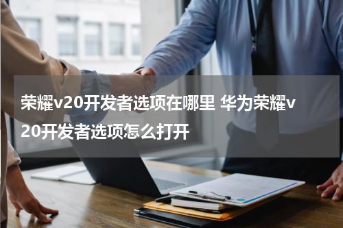 荣耀v20开发者选项在哪里 华为荣耀v20开发者选项怎么打开