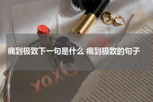 痛到极致下一句是什么 痛到极致的句子