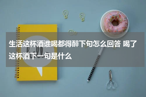 生活这杯酒谁喝都得醉下句怎么回答 喝了这杯酒下一句是什么