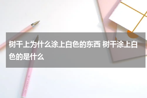 树干上为什么涂上白色的东西 树干涂上白色的是什么