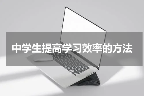 中学生提高学习效率的方法