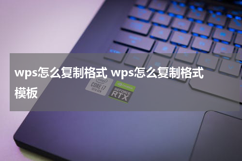 wps怎么复制格式 wps怎么复制格式模板