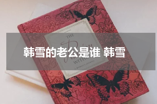 韩雪的老公是谁 韩雪