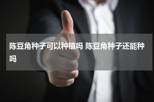 陈豆角种子可以种植吗 陈豆角种子还能种吗