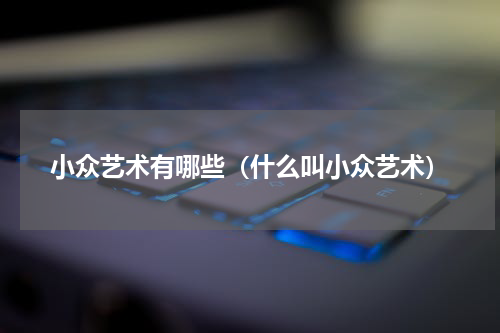 小众艺术有哪些（什么叫小众艺术）