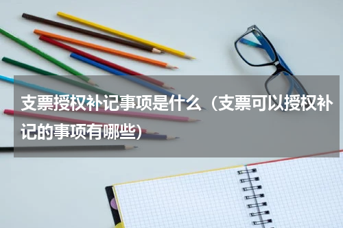 支票授权补记事项是什么（支票可以授权补记的事项有哪些）