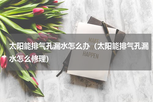 太阳能排气孔漏水怎么办（太阳能排气孔漏水怎么修理）
