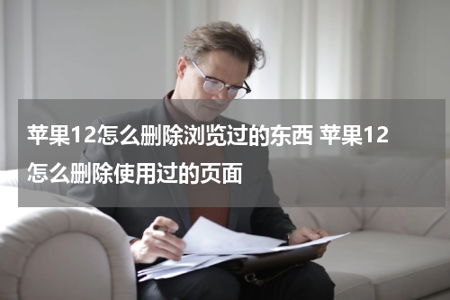 苹果12怎么删除浏览过的东西 苹果12怎么删除使用过的页面