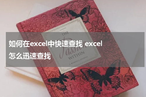 如何在excel中快速查找 excel怎么迅速查找