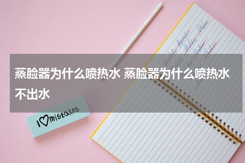 蒸脸器为什么喷热水 蒸脸器为什么喷热水不出水
