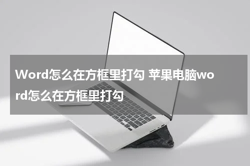 Word怎么在方框里打勾 苹果电脑word怎么在方框里打勾