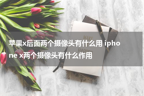 苹果x后面两个摄像头有什么用 iphone x两个摄像头有什么作用