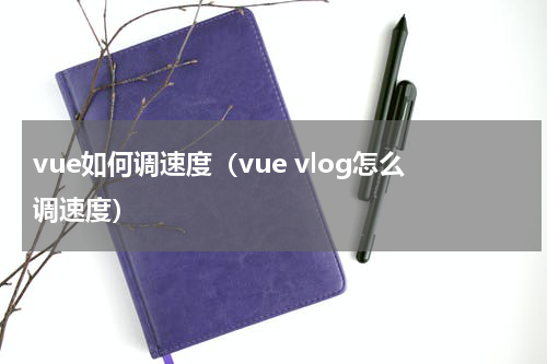 vue如何调速度（vue vlog怎么调速度）