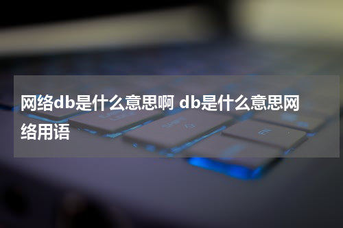 网络db是什么意思啊 db是什么意思网络用语