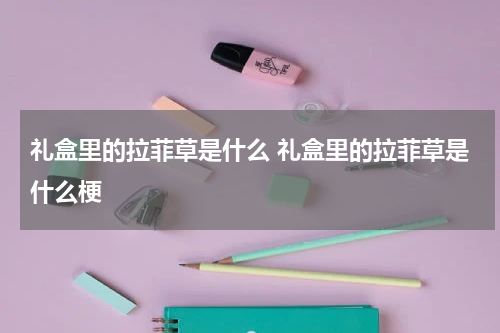 礼盒里的拉菲草是什么 礼盒里的拉菲草是什么梗