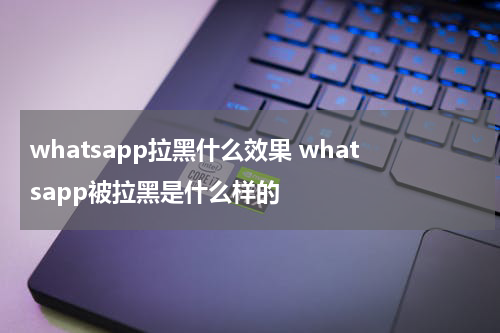 whatsapp拉黑什么效果 whatsapp被拉黑是什么样的