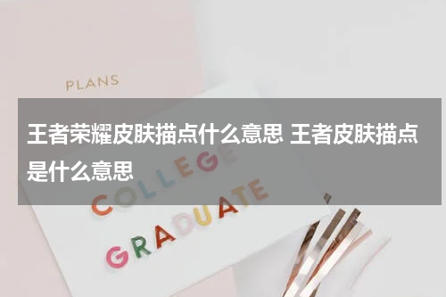 王者荣耀皮肤描点什么意思 王者皮肤描点是什么意思