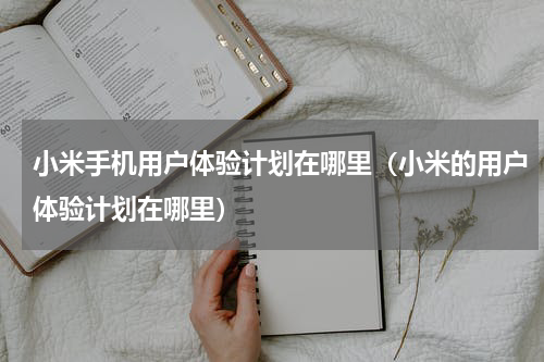 小米手机用户体验计划在哪里（小米的用户体验计划在哪里）