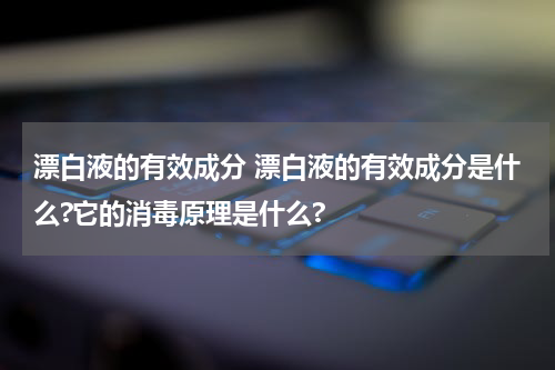 漂白液的有效成分 漂白液的有效成分是什么?它的消毒原理是什么?