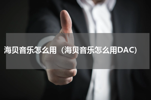 海贝音乐怎么用（海贝音乐怎么用DAC）