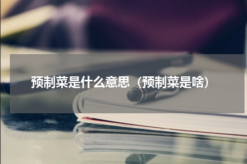 预制菜是什么意思（预制菜是啥）