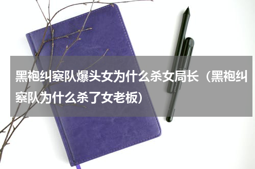 黑袍纠察队爆头女为什么杀女局长（黑袍纠察队为什么杀了女老板）