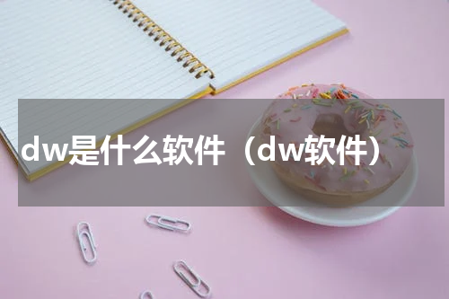 dw是什么软件（dw软件）