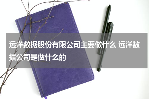 远洋数据股份有限公司主要做什么 远洋数据公司是做什么的