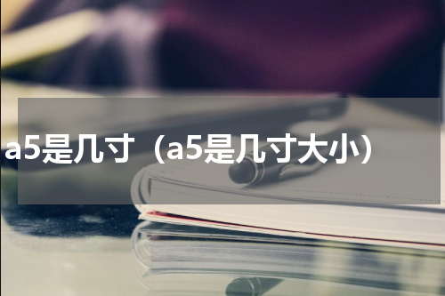 a5是几寸（a5是几寸大小）