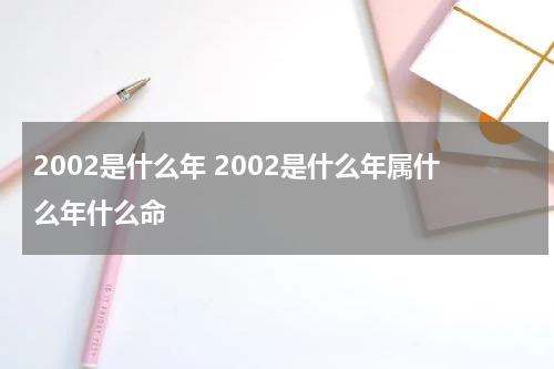 2002是什么年 2002是什么年属什么年什么命