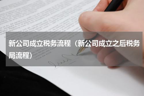 新公司成立税务流程（新公司成立之后税务局流程）