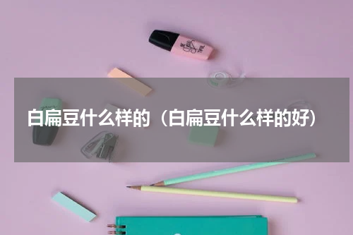 白扁豆什么样的（白扁豆什么样的好）
