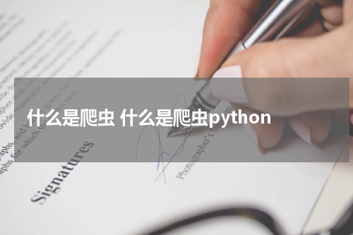 什么是爬虫 什么是爬虫python