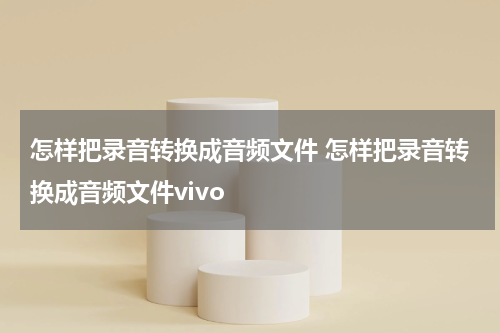 怎样把录音转换成音频文件 怎样把录音转换成音频文件vivo