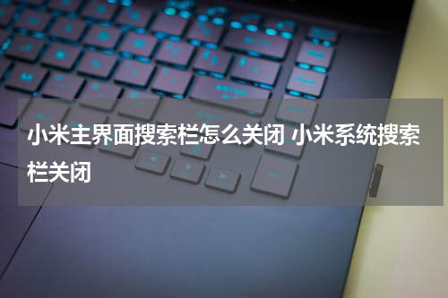 小米主界面搜索栏怎么关闭 小米系统搜索栏关闭