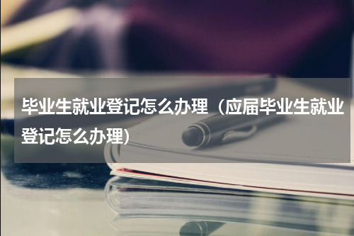 毕业生就业登记怎么办理（应届毕业生就业登记怎么办理）